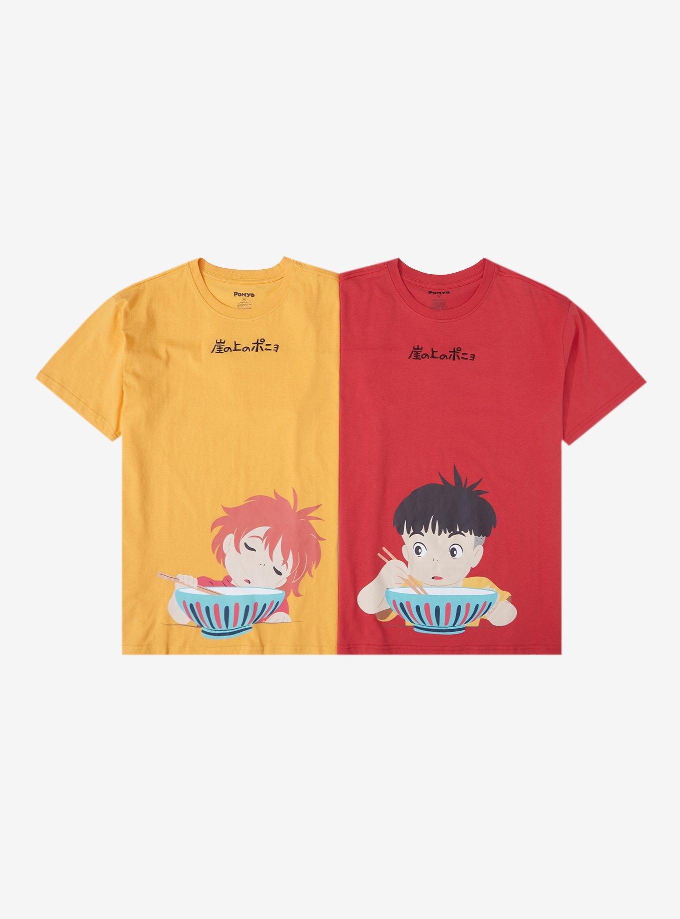 Studio Ghibli Ponyo Sosuke Ramen Couples T-Shirt - BoxLunch Exclusive, RED, alternate