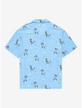 Disney Peter Pan Flying Allover Print Woven Button-Up - BoxLunch Exclusive, LIGHT BLUE, alternate