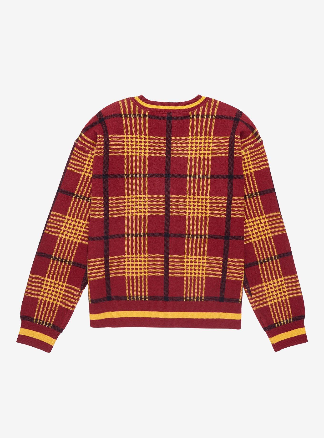 Harry Potter Gryffindor Plaid Women's Cardigan - BoxLunch Exclusive, RED, alternate