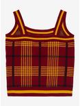 Harry Potter Gryffindor Plaid Knit Tank Top - BoxLunch Exclusive, RED, alternate