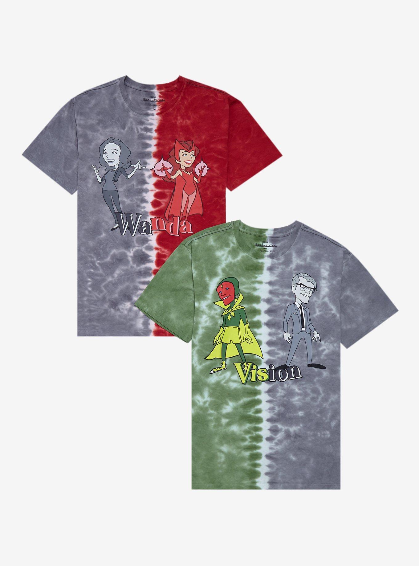 Marvel WandaVision Wanda Split-Dye Couples T-Shirt - BoxLunch Exclusive, MULTI, alternate