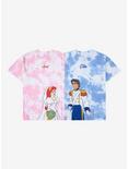 Disney The Little Mermaid Ariel Wedding Couples Tie-Dye T-Shirt - BoxLunch Exclusive, LIGHT PINK, alternate