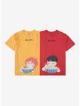 Studio Ghibli Ponyo Sleeping Ramen Couples T-Shirt - BoxLunch Exclusive, MUSTARD, alternate