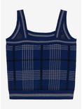 Harry Potter Ravenclaw Plaid Knit Tank Top - BoxLunch Exclusive, BLUE, alternate