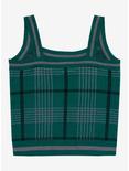 Harry Potter Slytherin Plaid Knit Tank Top - BoxLunch Exclusive, GREEN, alternate