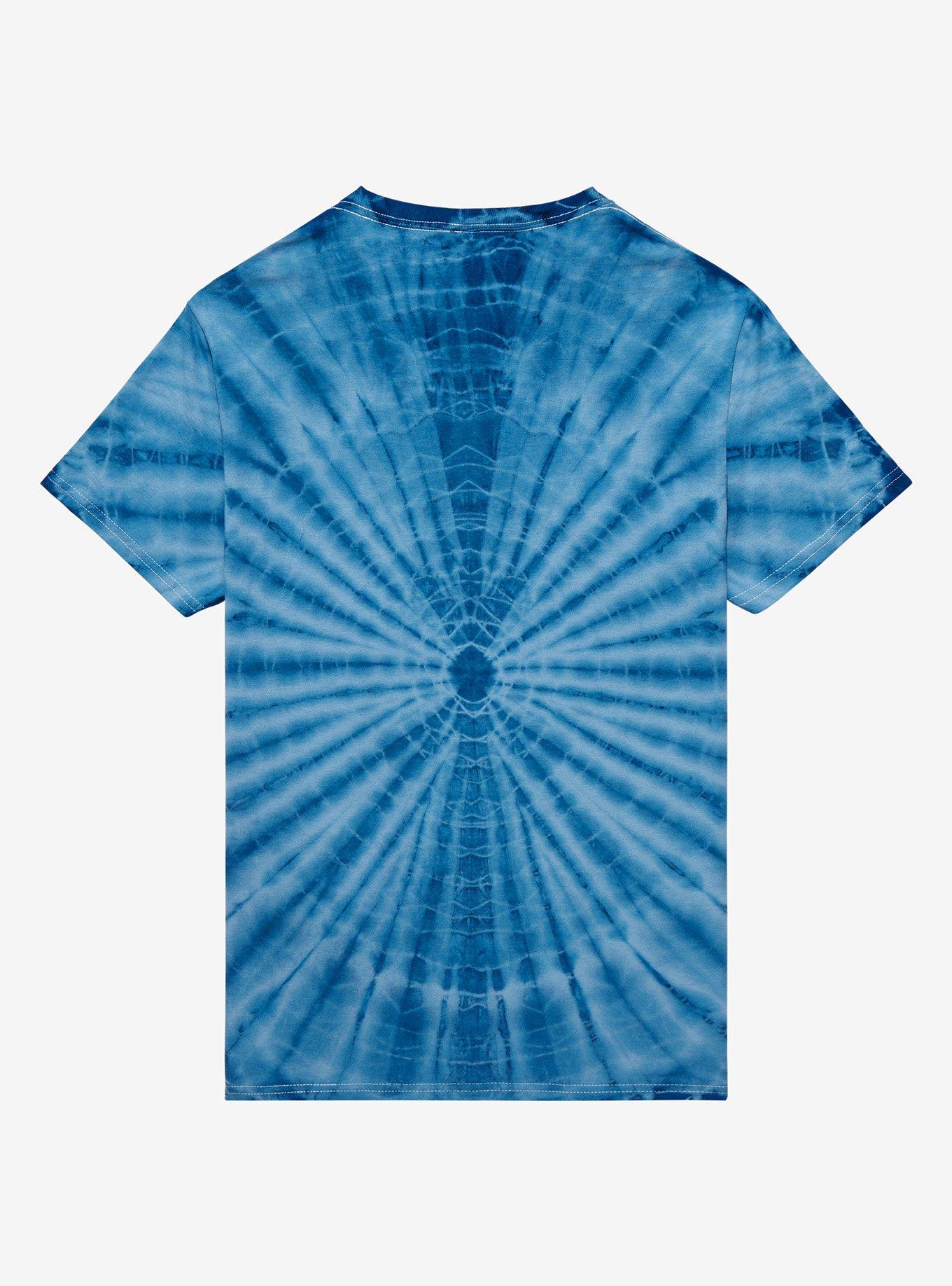 Iron Maiden Fear Of The Dark Tie-Dye Boyfriend Fit Girls T-Shirt, BLUE, alternate