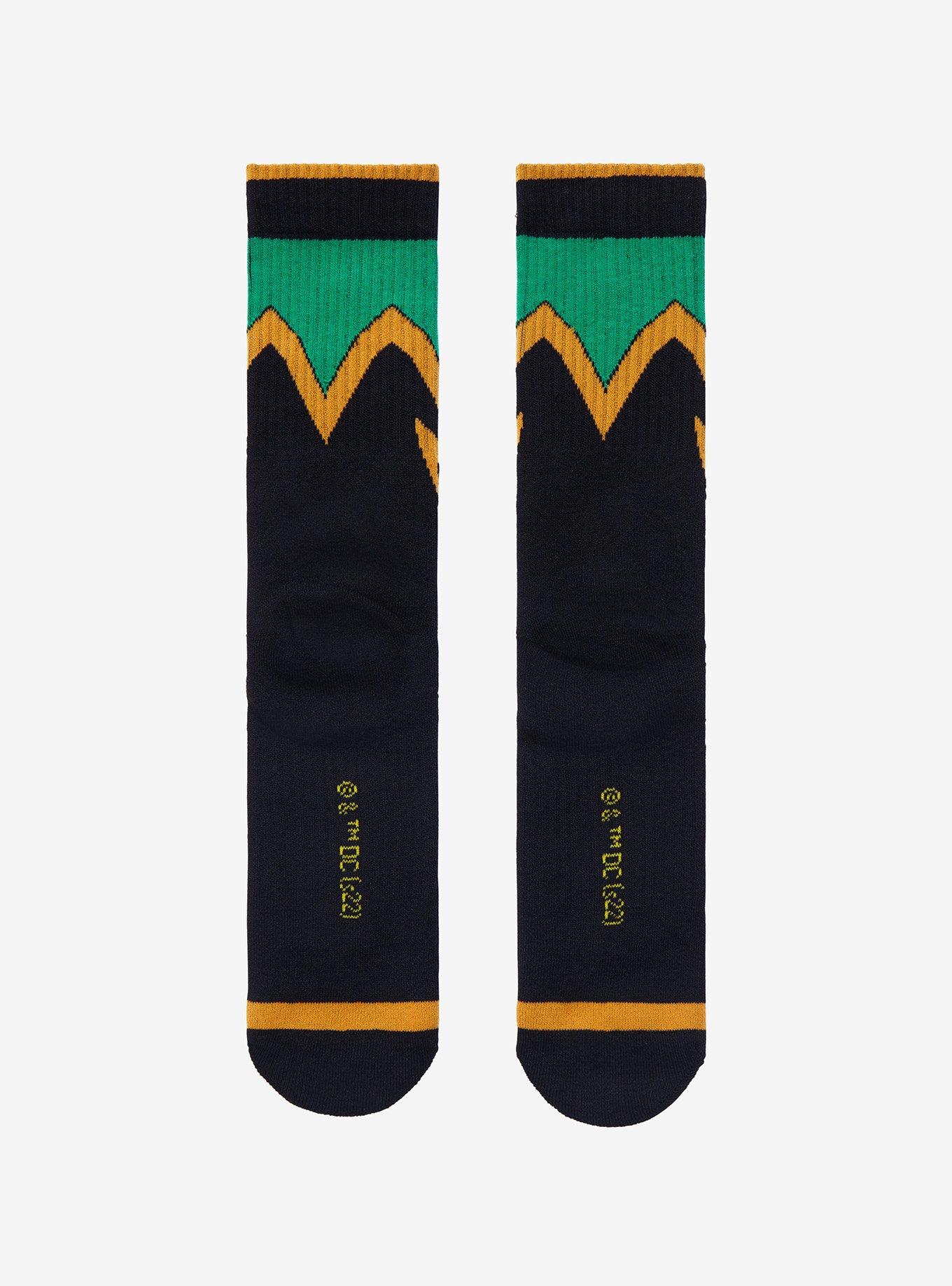 DC Comics Aquaman Costume Crew Socks, , alternate