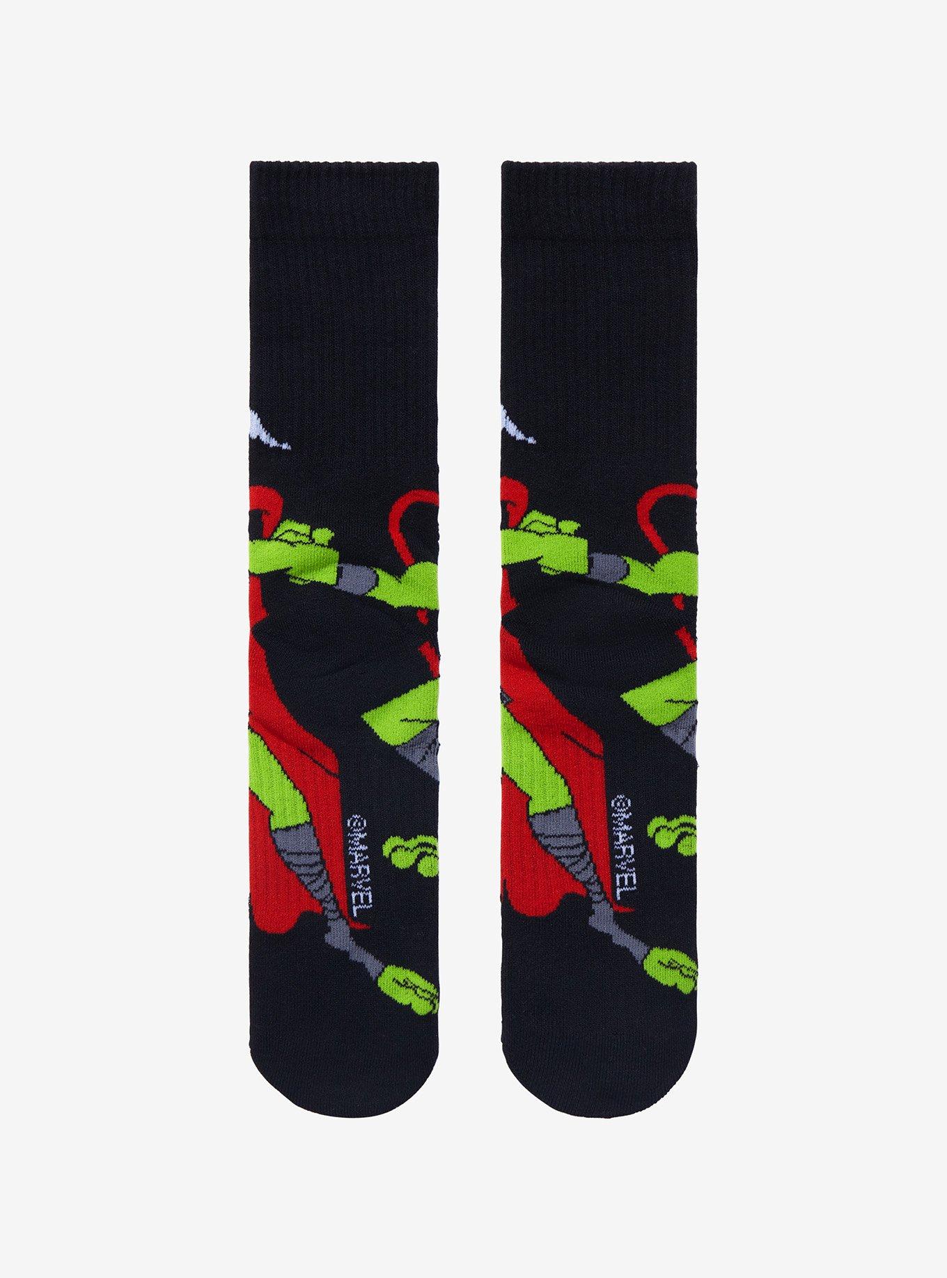 Marvel Thor Frog Of Thunder Crew Socks, , alternate
