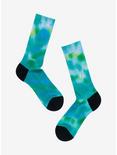 Taco Bell Blue & Green Tie-Dye Crew Socks, , alternate