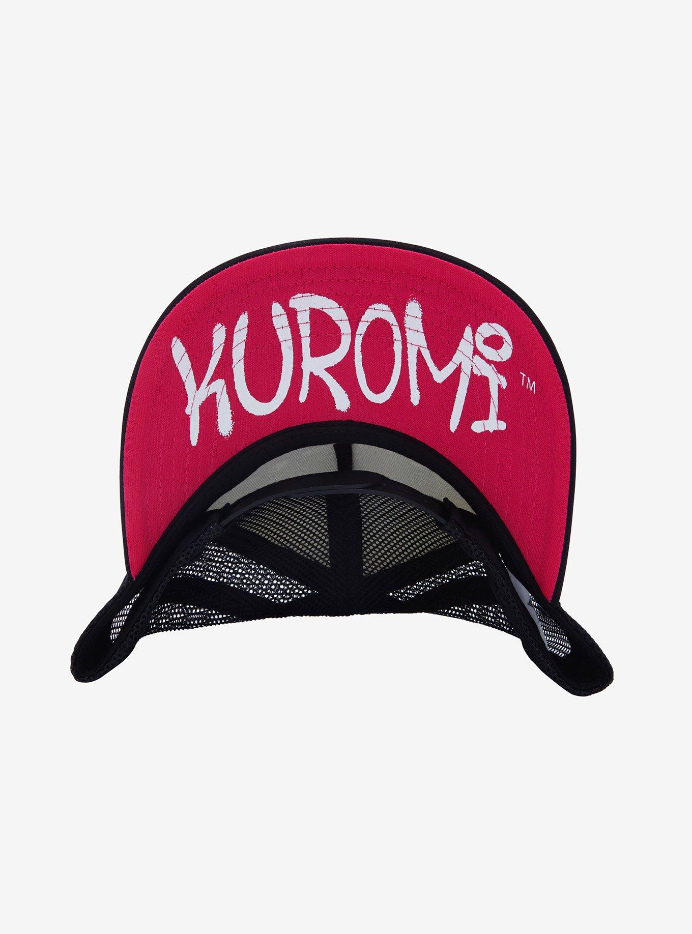 Kuromi Pink Flames Trucker Hat, , alternate