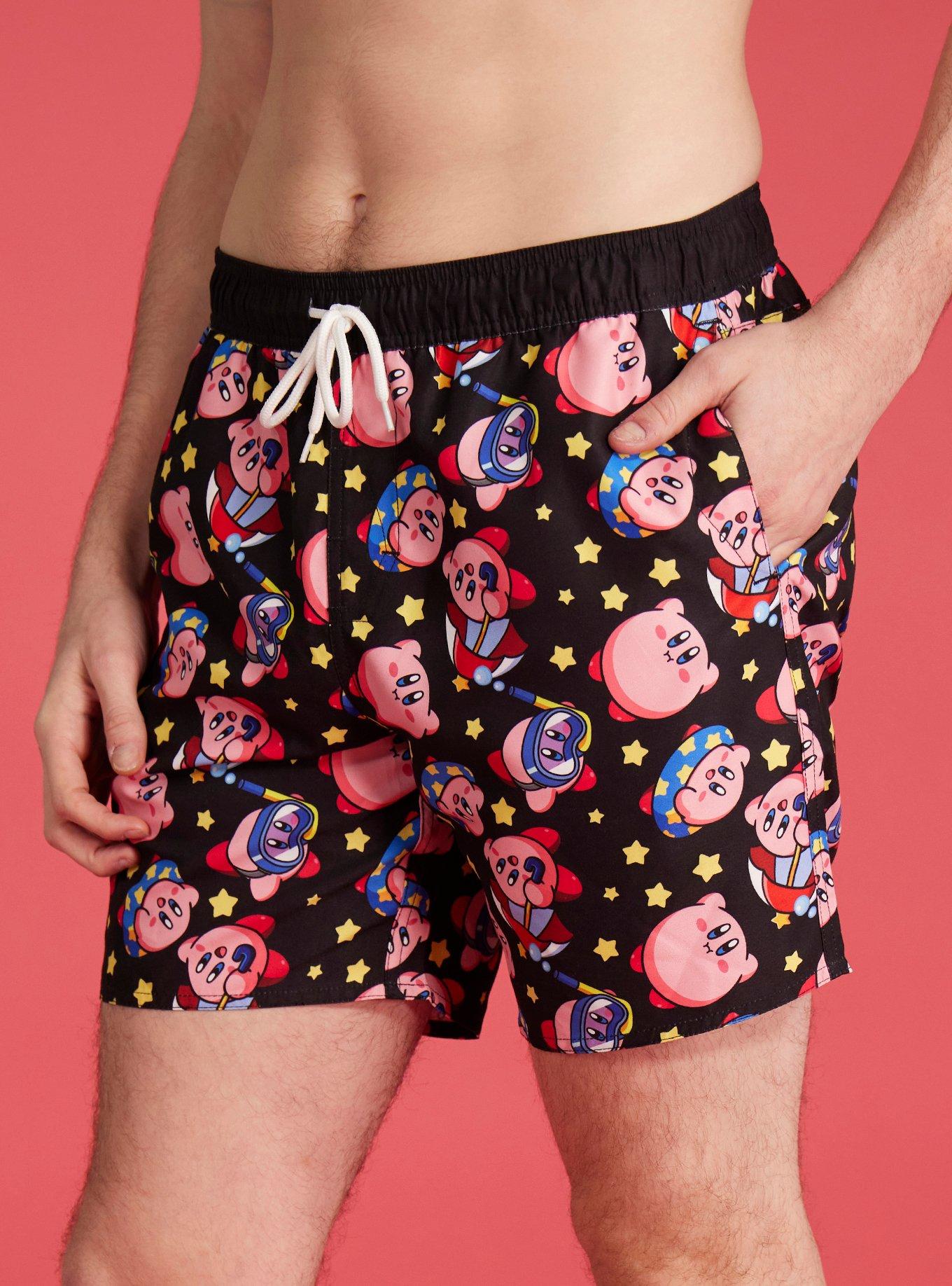  Kirby Star Kirby 3 Men's Swimsuit, Modern Sexy Swimsuit,  Men's, Bikini Briefs, Swimsuit, Men's, Swimming Trunks, Beachwear,  Saltwater Pants, Quick Drying, Comfortable, Elasticity, Men's Underwear,  style : Clothing, Shoes & Jewelry