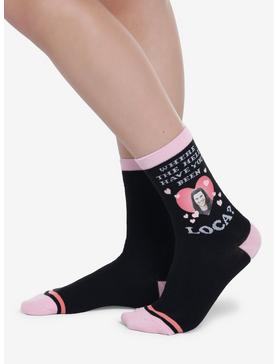 Plus Size Twilight Jacob Loca Crew Socks, , hi-res