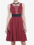 Her Universe Marvel Doctor Strange In The Multiverse Of Madness Scarlet Witch Swing Dress Her Universe Exclusive, BURGUNDY, alternate