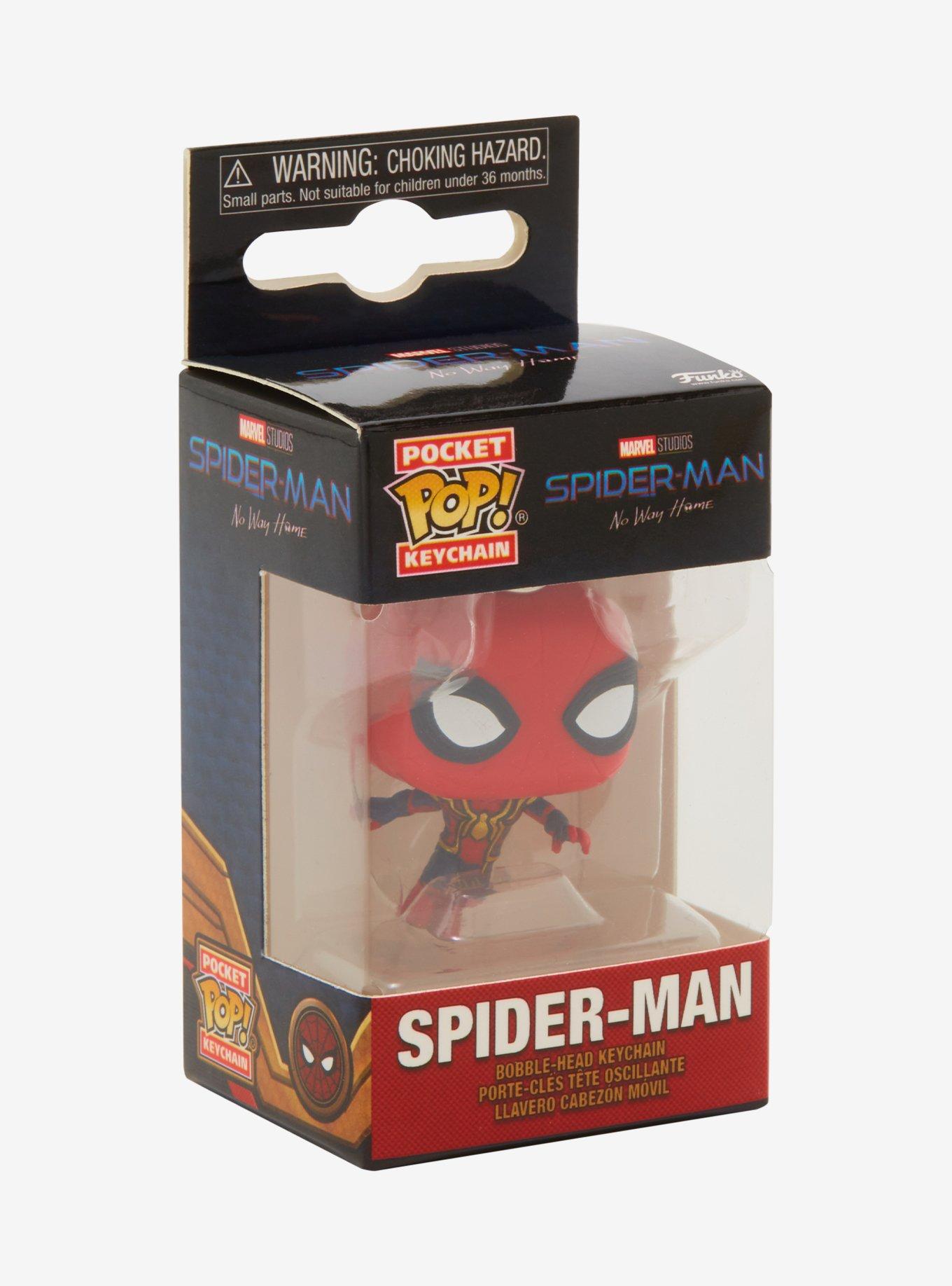 Funko Pocket Pop! Spider-Man: No Way Home Spider-Man Vinyl Bobble-Head Keychain, , alternate