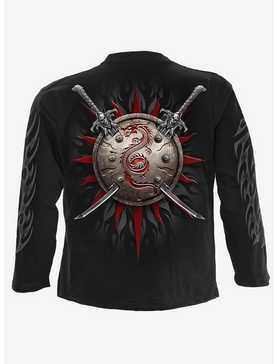 Mystical Dragon Black Longsleeve T-Shirt, , hi-res
