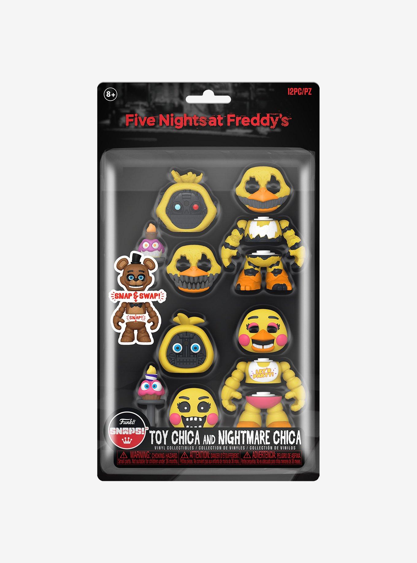 Funko Five Nights At Freddy's Snaps! Toy Chica & Nightmare Chica Vinyl Figure Set, , alternate