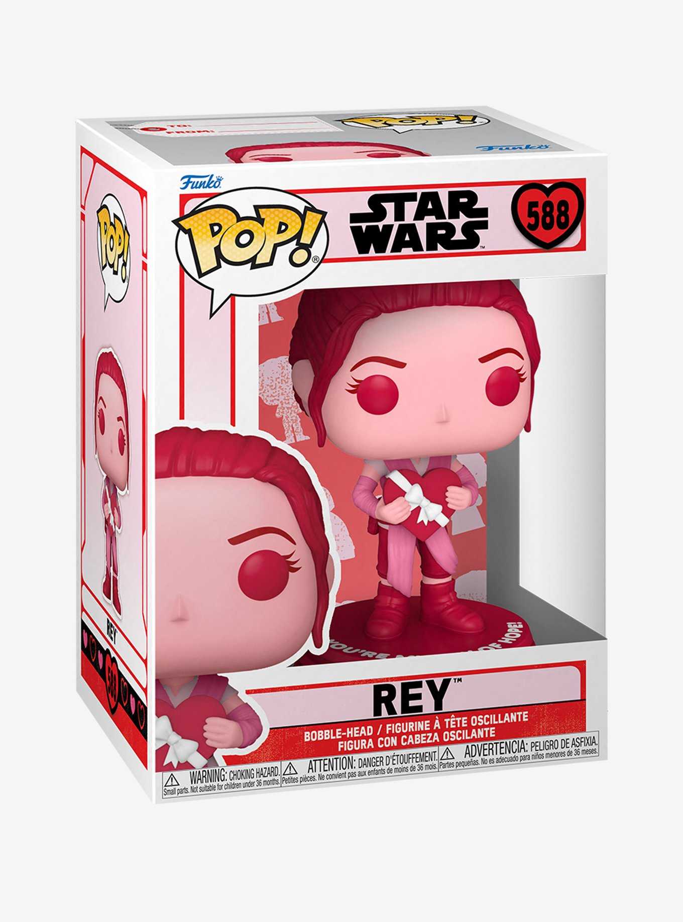 Funko Pop! Star Wars Rey (Valentine’s Day) Vinyl Bobble-Head , , hi-res