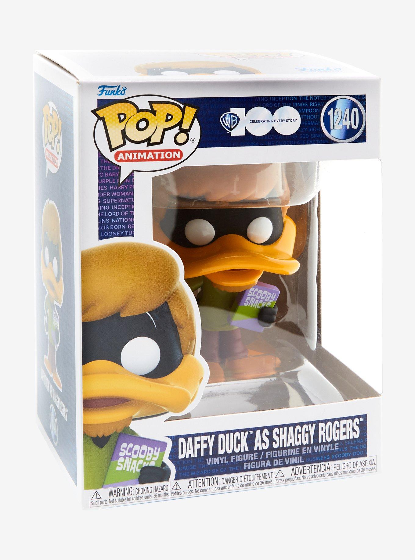 Funko Pop! Animation Warner Bros. 100 Daffy Duck as Shaggy Rogers Vinyl Figure, , alternate