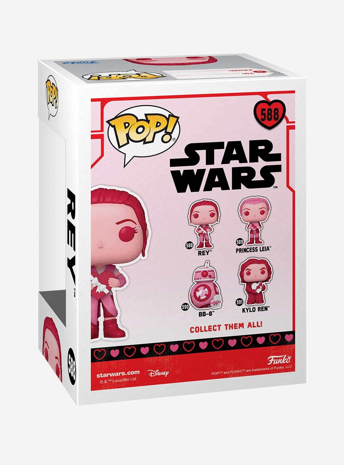 Funko Star Wars: Valentines Pop! Rey Vinyl Bobble-Head, , alternate