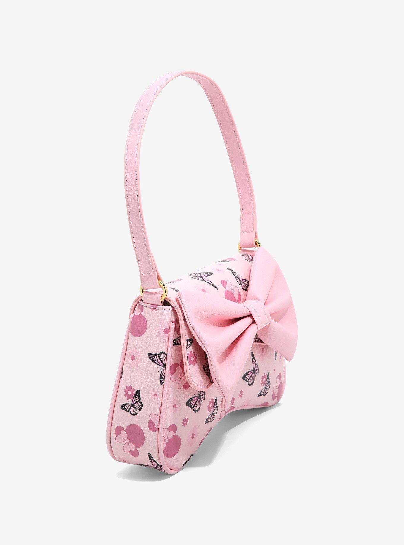 Her Universe Disney Minnie Mouse Butterfly Bow Baguette Bag, , alternate