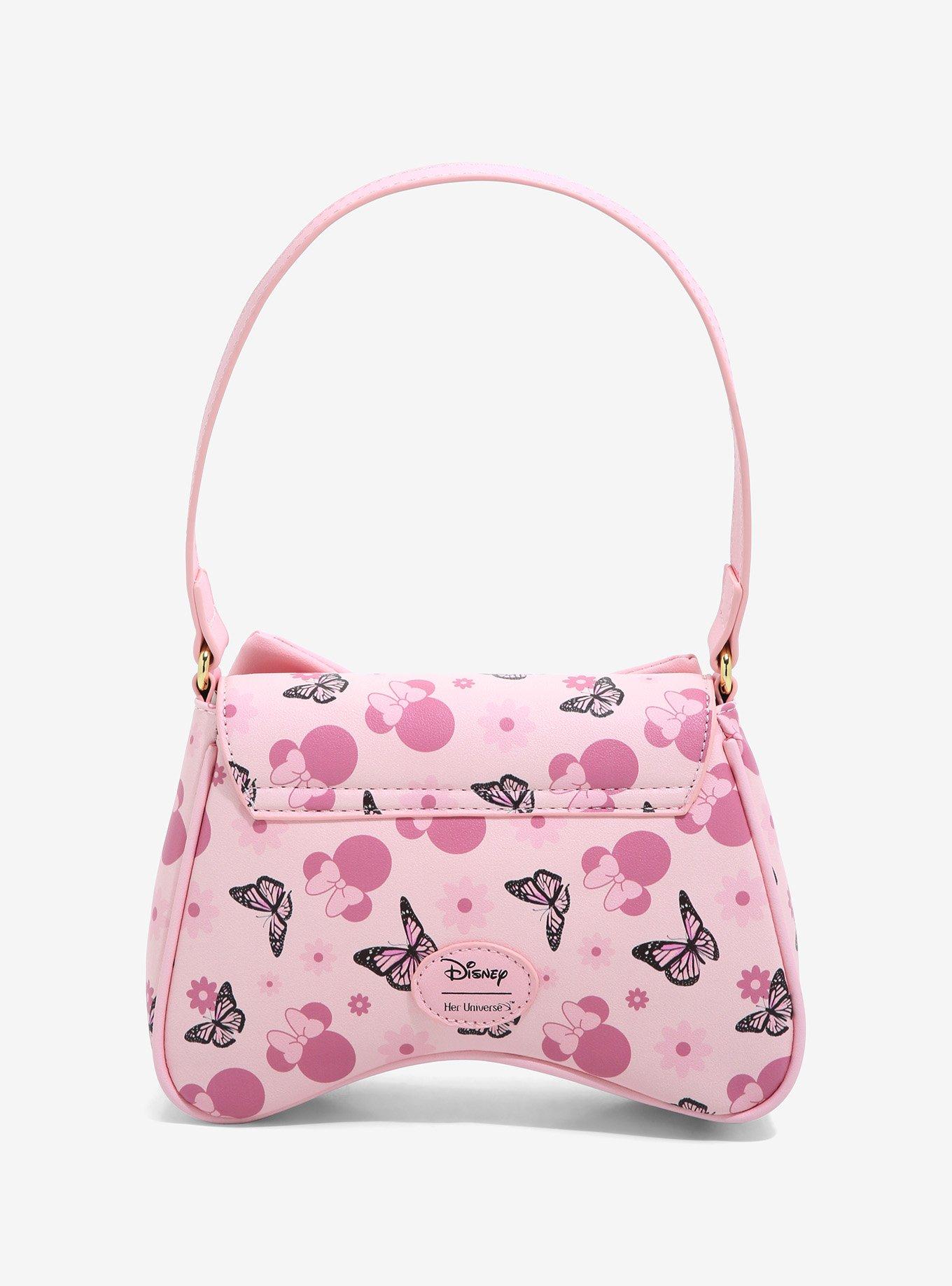 Her Universe Disney Minnie Mouse Butterfly Bow Baguette Bag, , alternate