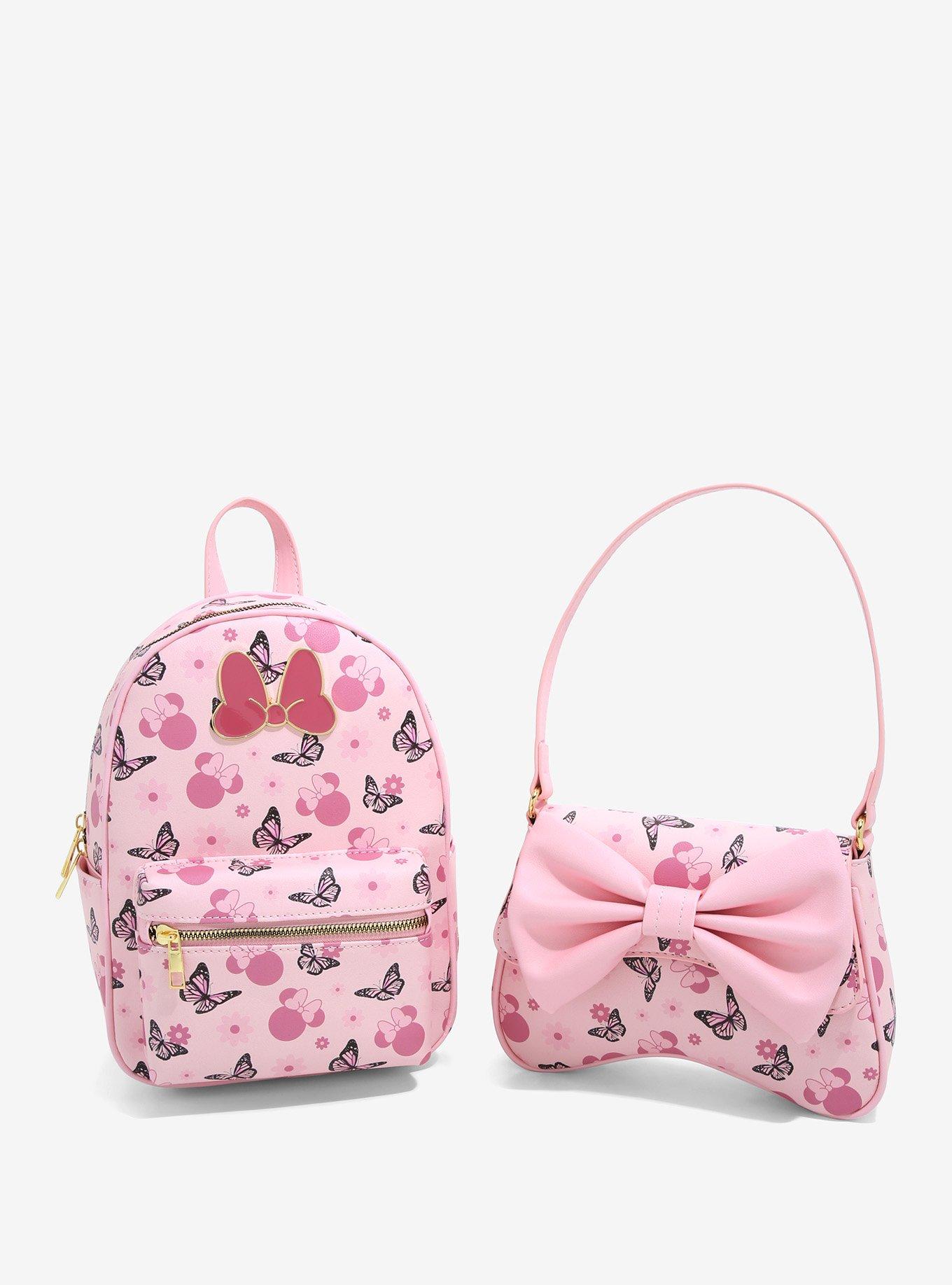 Her Universe Disney Minnie Mouse Butterfly Bow Baguette Bag, , alternate