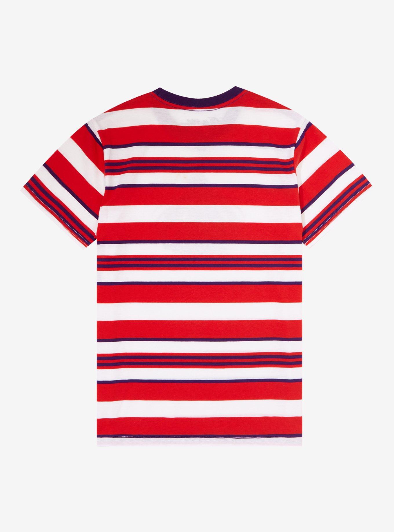 Sailor Moon Sailor Mars Portrait Striped T-Shirt, MULTI, alternate
