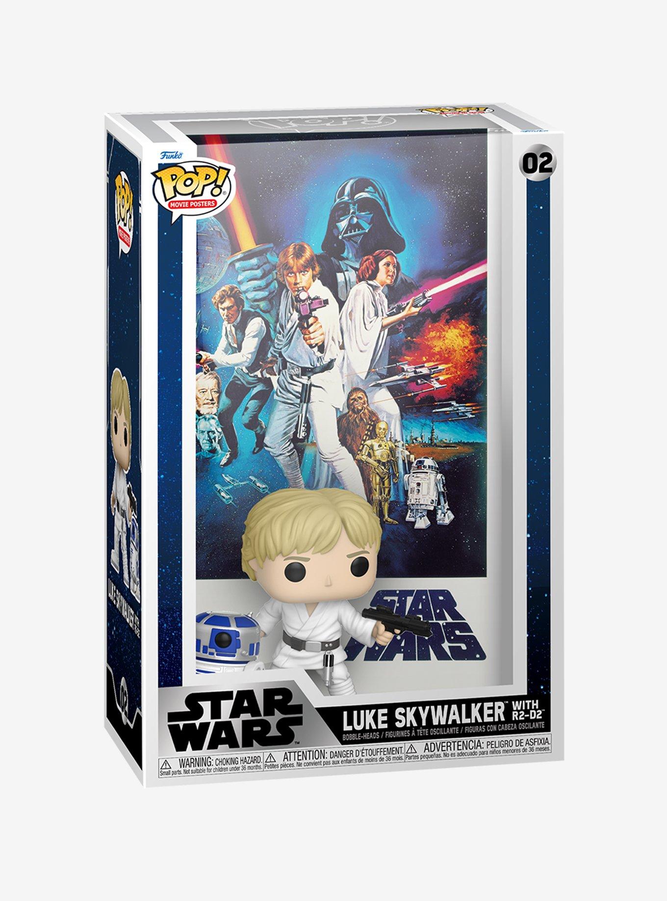 Funko Star Wars: Episode IV – A New Hope Pop! Movie Posters Luke Skywalker With R2-D2 Vinyl Bobble-Head, , alternate