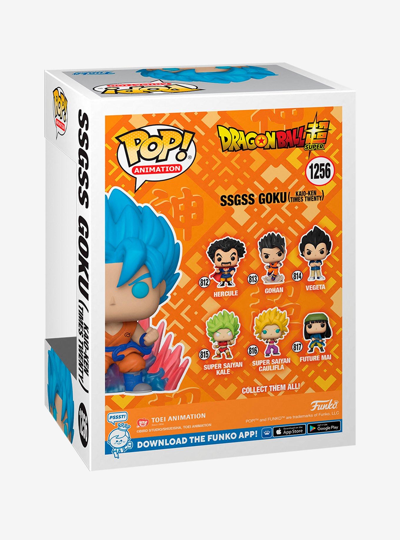 Funko Pop! Animation Dragon Ball Super SSGSS Goku (Kaio-Ken Times Twenty) Glow-in-the-Dark Vinyl Figure - BoxLunch Exclusive, , alternate