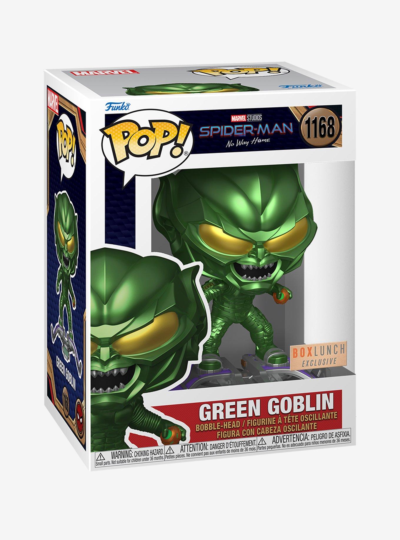 Funko Pop! Spider-Man: No Way Home Green Goblin (Metallic) Vinyl Bobble-Head - BoxLunch Exclusive, , hi-res