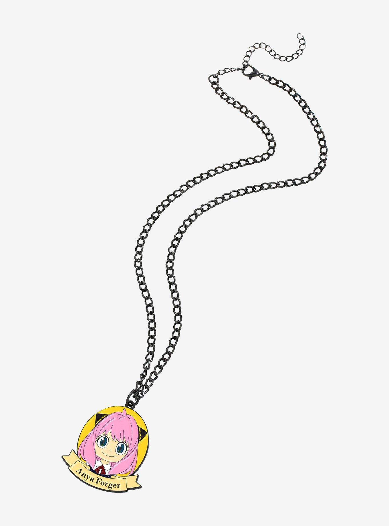 Spy x Family Anya Circle Portrait Necklace - BoxLunch Exclusive, , hi-res