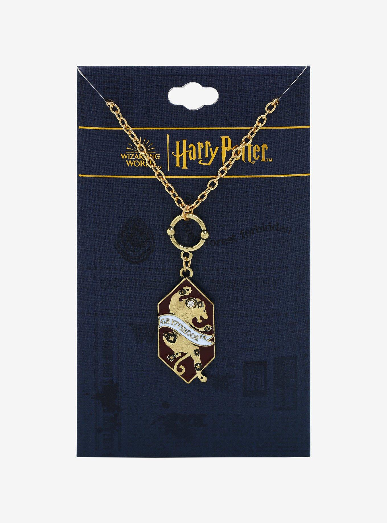 Harry Potter Gryffindor Pendant Necklace - BoxLunch Exclusive, , alternate