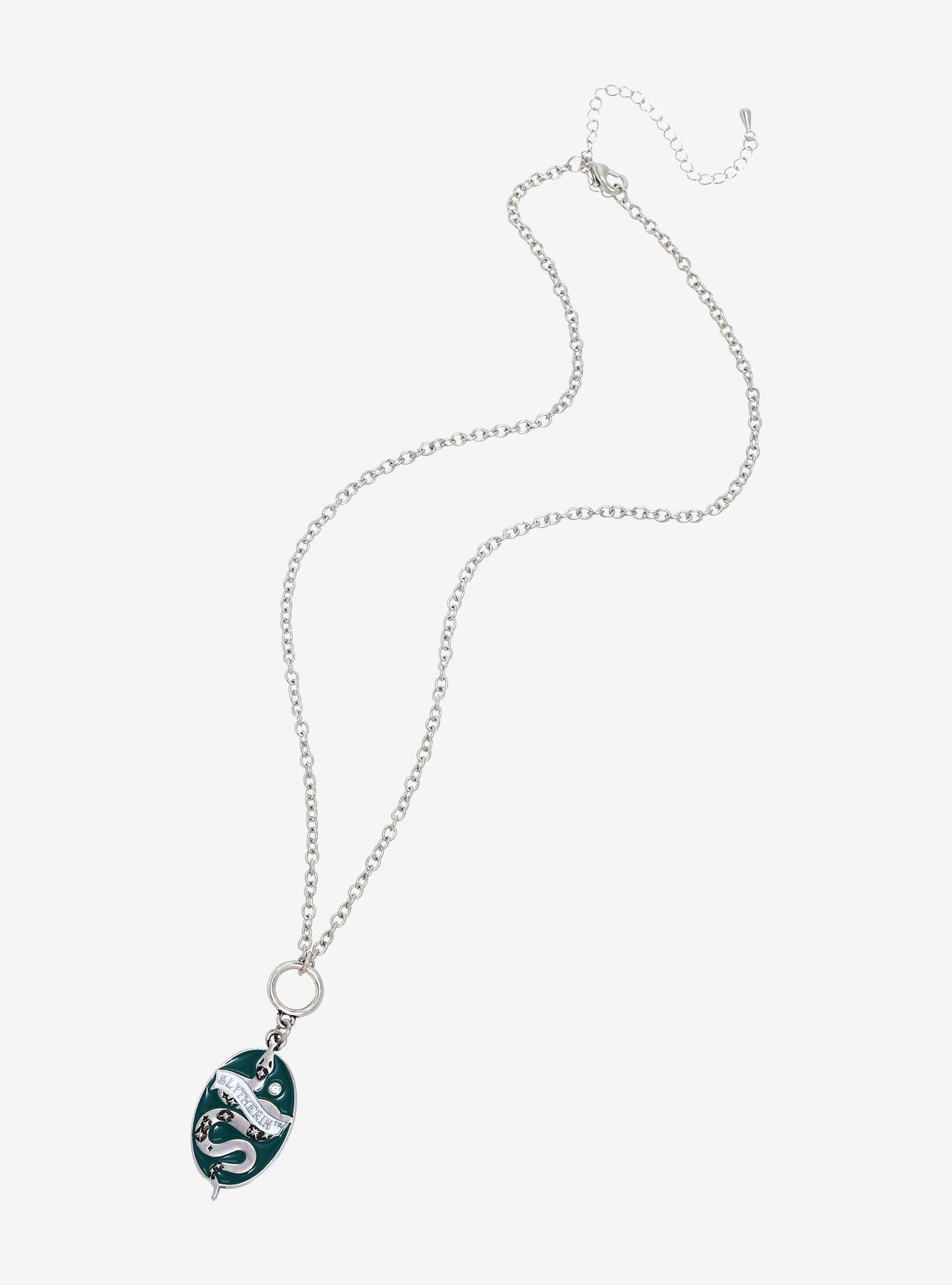 Harry Potter Slytherin Pendant Necklace - BoxLunch Exclusive, , alternate