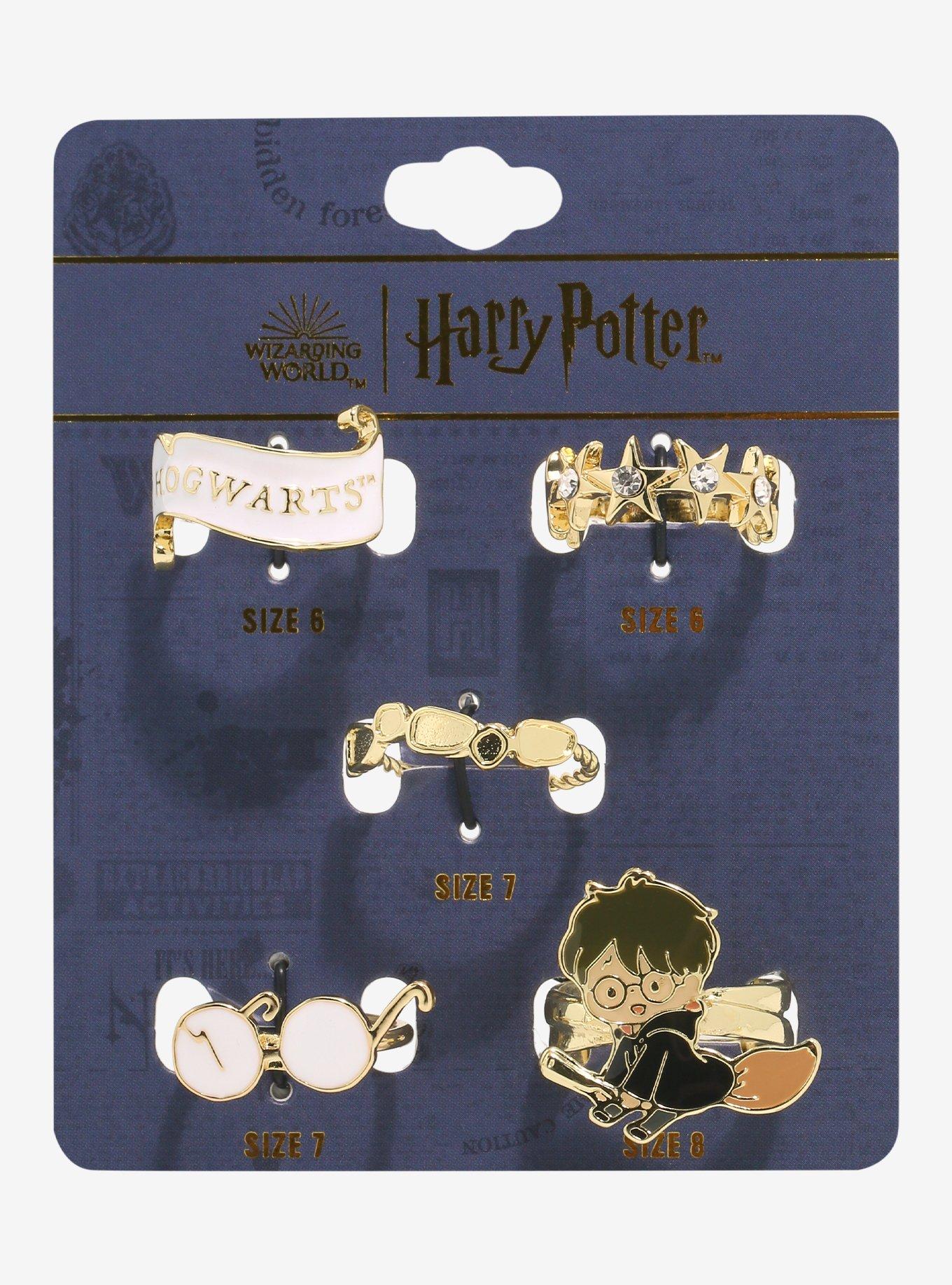 Harry Potter Icons Ring Set - BoxLunch Exclusive, , alternate