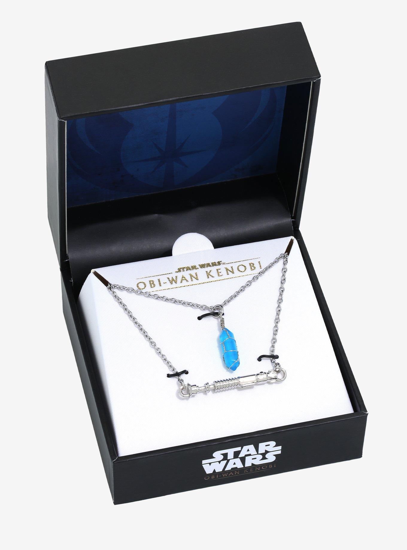 Star Wars Obi-Wan Kenobi Blue Lightsaber Necklace, , alternate