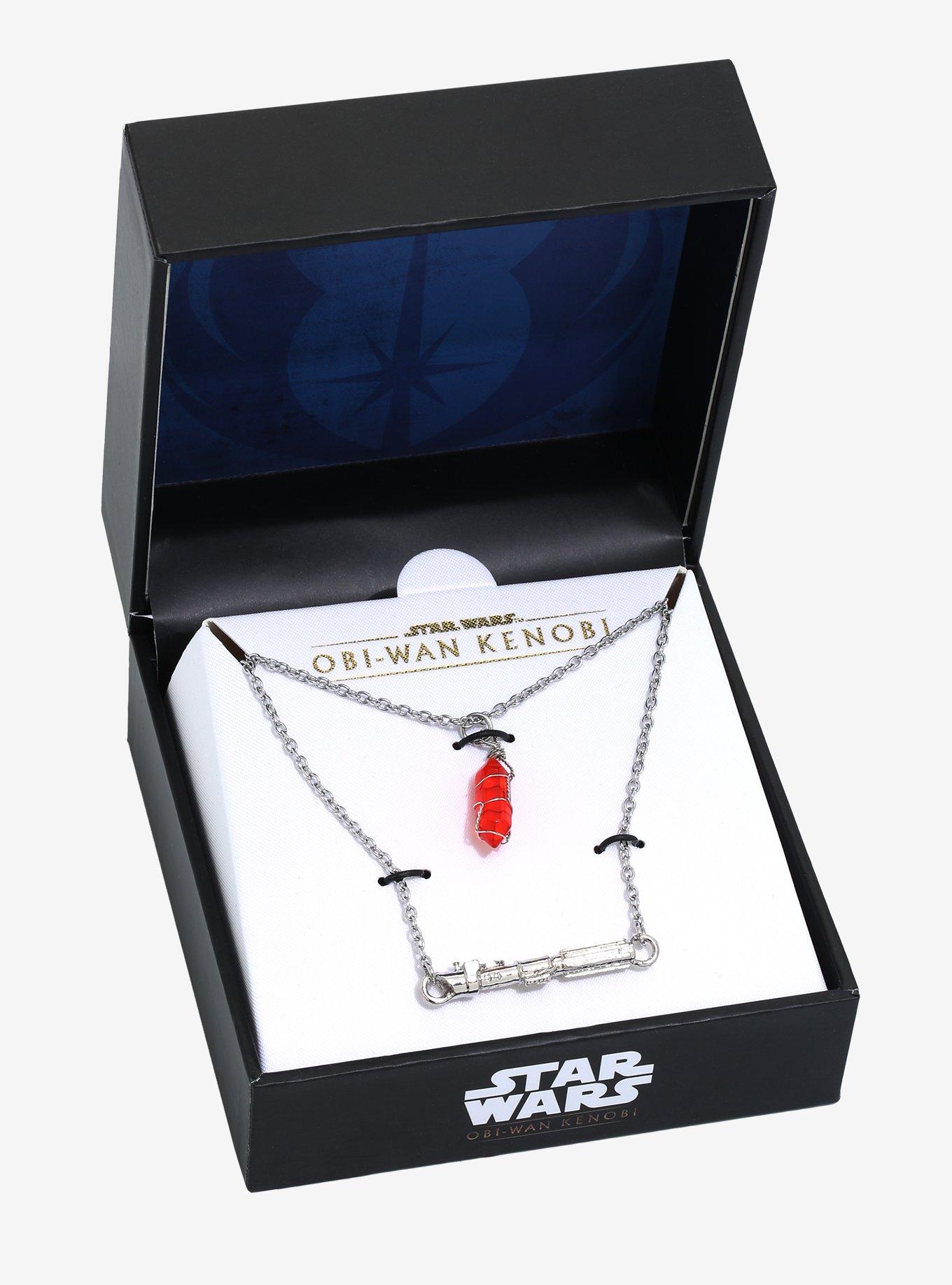 Star Wars Obi-Wan Kenobi Darth Vader Lightsaber Necklace, , alternate