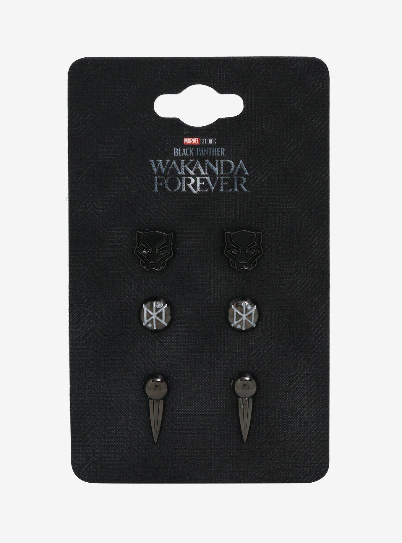 Marvel Black Panther: Wakanda Forever Icon Stud Earring Set, , alternate