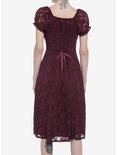 Burgundy Floral Lace Midi Dress, MULTI, alternate
