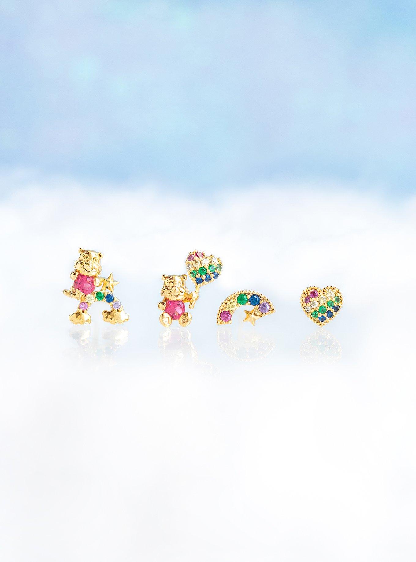 Care Bears X Girls Crew Rainbow Mismatch Earring Set, , alternate