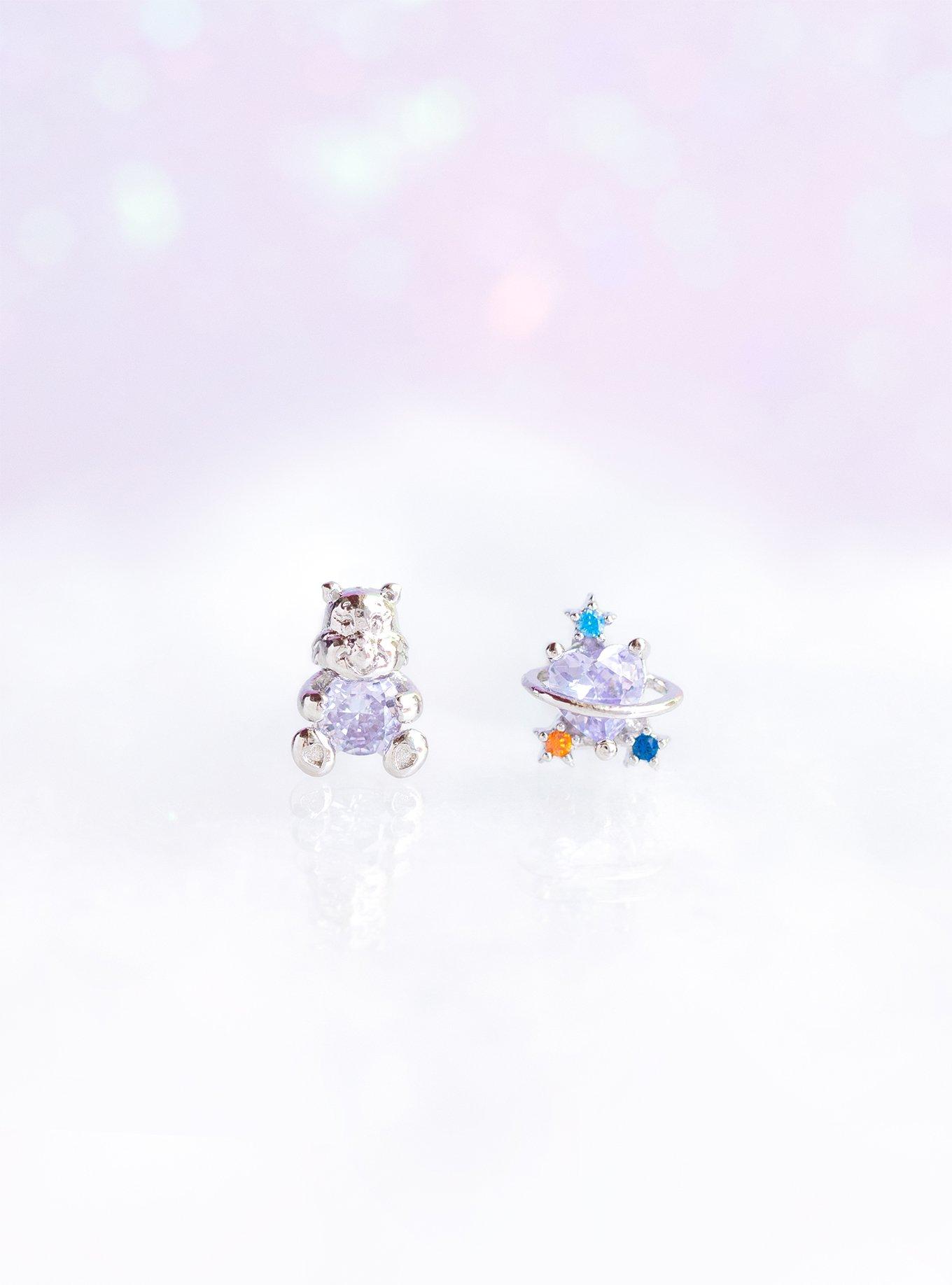 Care Bears X Girls Crew Daydream Bear Mismatch Stud Earrings, , alternate