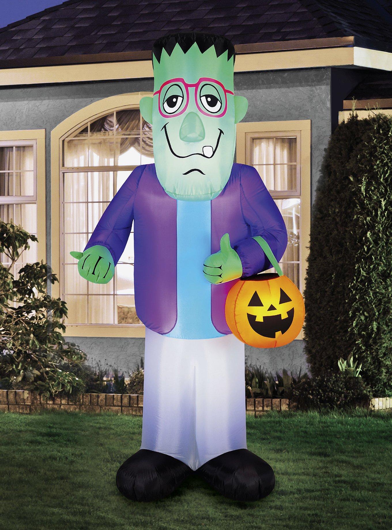 Trick-or-Treating Monster 7-foot Inflatable Airblown, , alternate