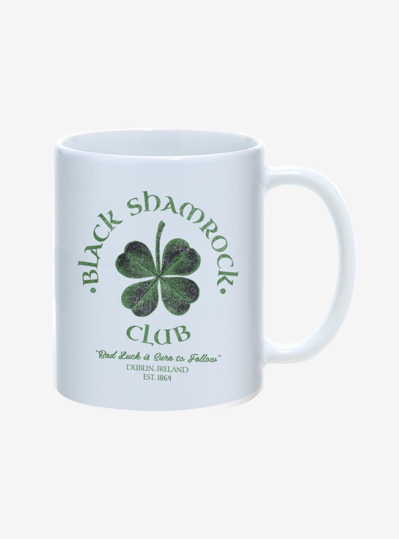 St. Paddy's Black Shamrock Club Mug 11oz, , alternate