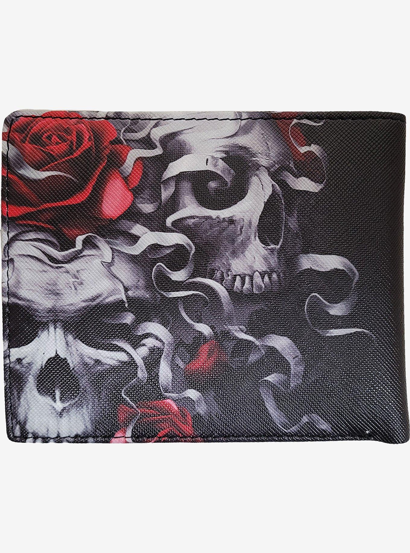 Skulls N' Roses Bifold Wallet, , alternate