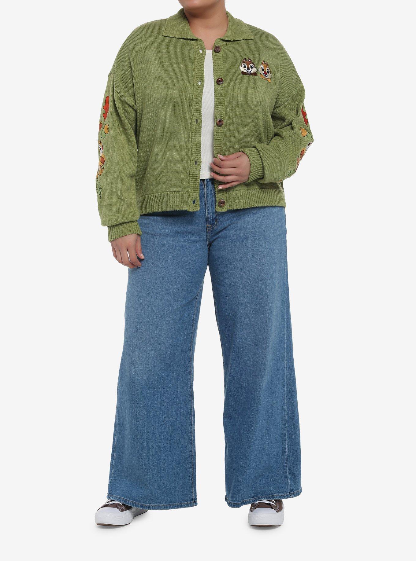 Disney Chip 'N' Dale Collar Cardigan Plus Size, MULTI, alternate