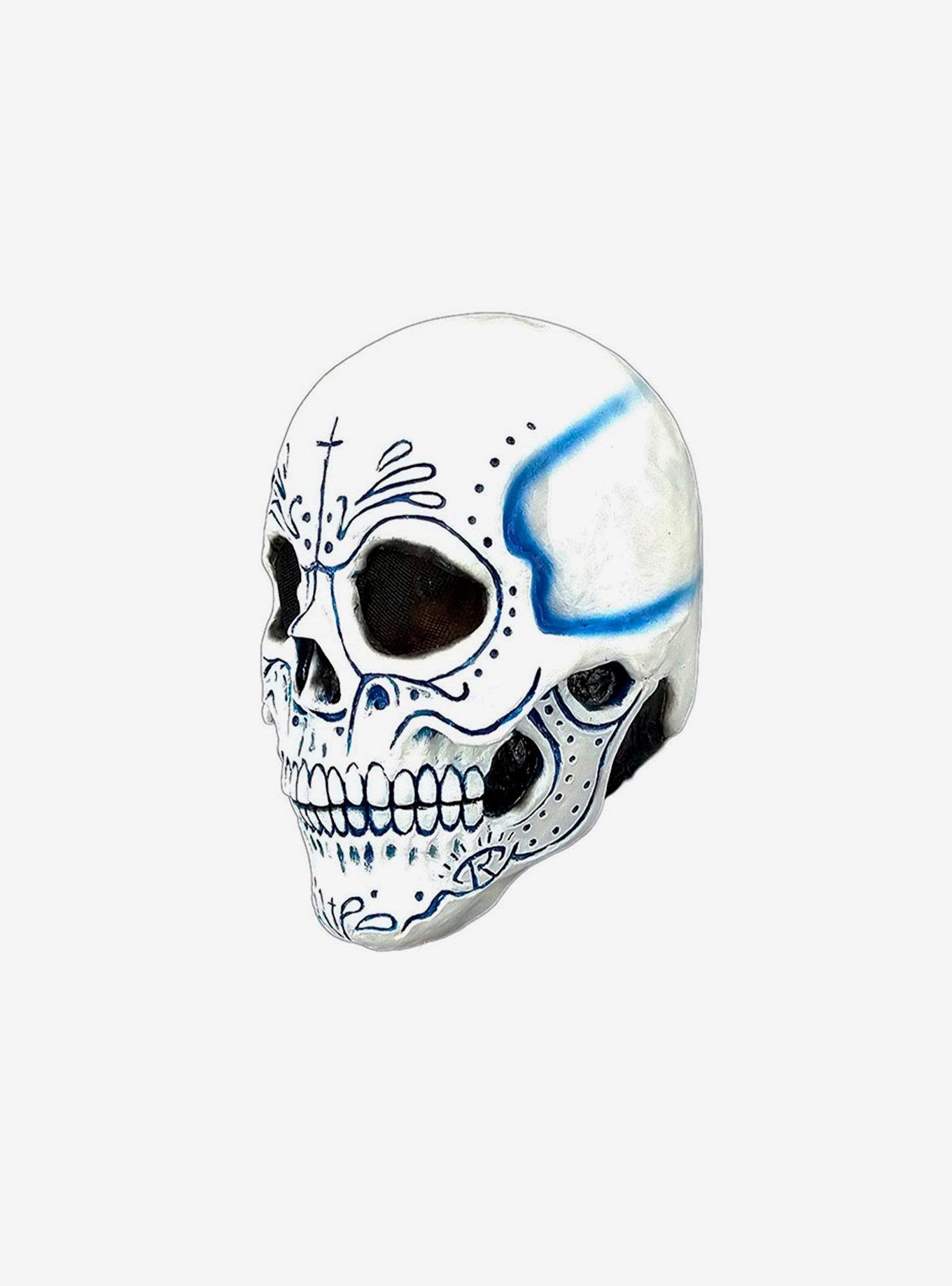 Mexican Catrin Skull Day of the Dead Mask, , alternate