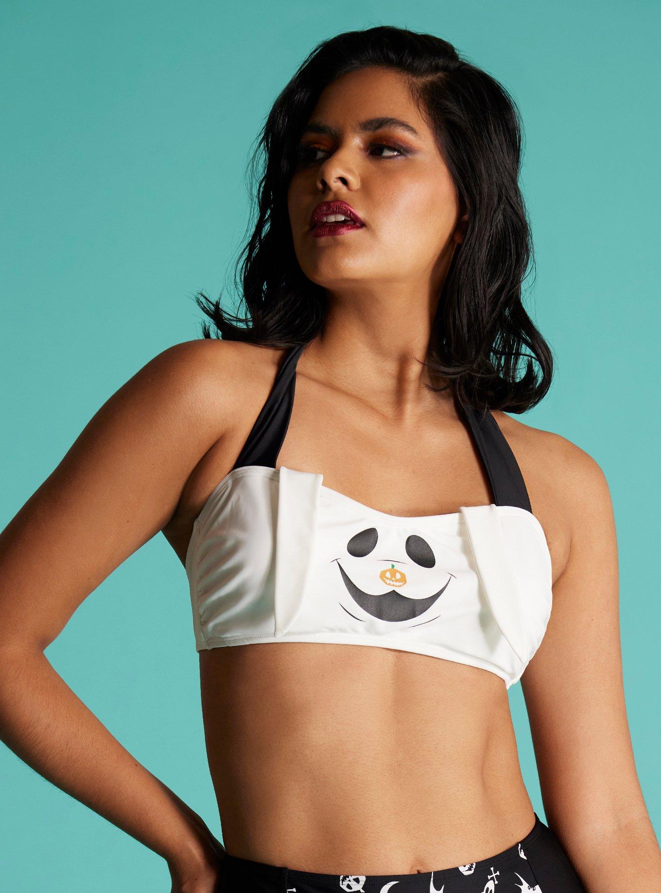 The Nightmare Before Christmas Zero Halter Swim Top, MULTI COLOR, alternate