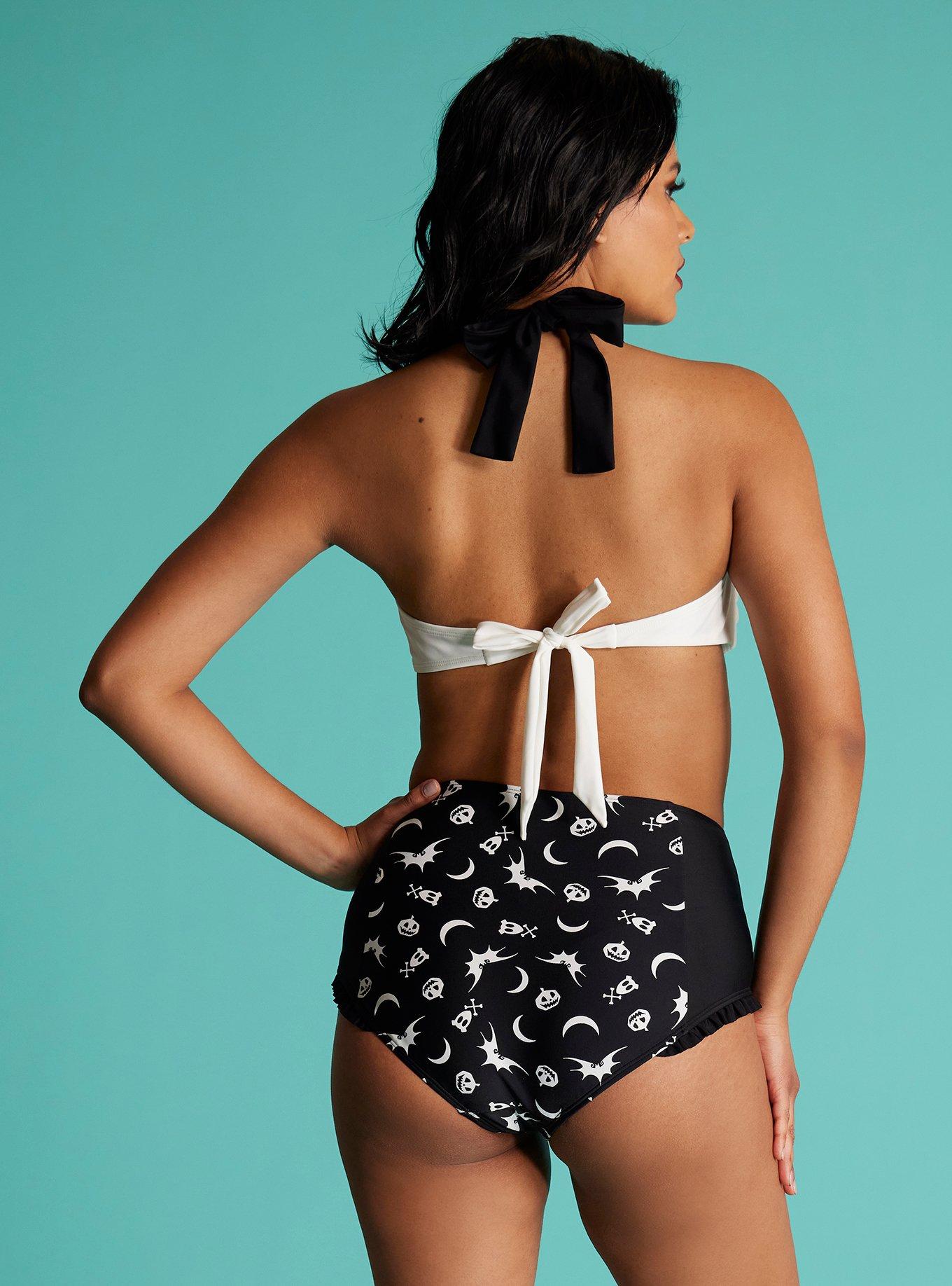 The Nightmare Before Christmas Zero Halter Swim Top, MULTI COLOR, alternate