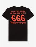 Iron Maiden The Number Of The Beast Lyrics T-Shirt, BLACK, alternate