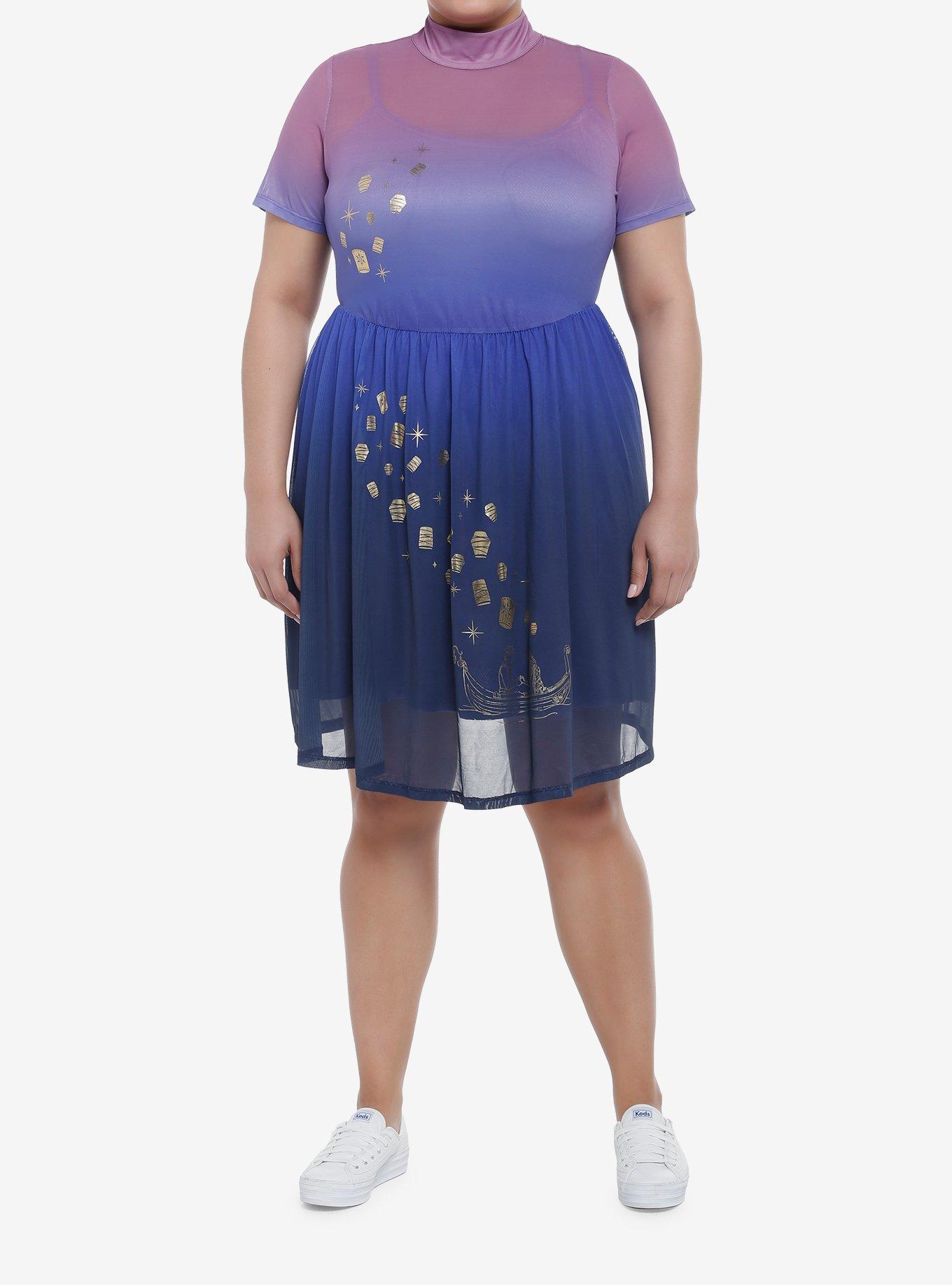 Her Universe Disney Tangled Lantern Ombre Mesh Dress Plus Size, , hi-res