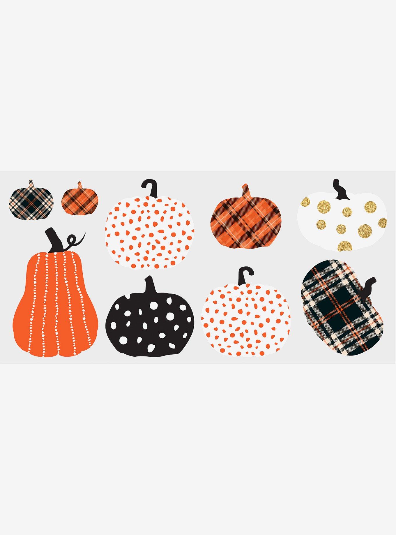 Decorative Pumpkins Peel & Stick Wall Decals, , alternate